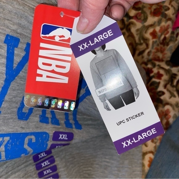 NWT NBA sweatshirt for big fans of NY Knicks. Also makes comfy bleacher pillow. - Picture 3 of 7